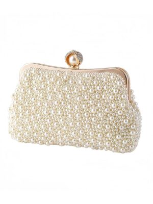Pearl Beaded Clutch