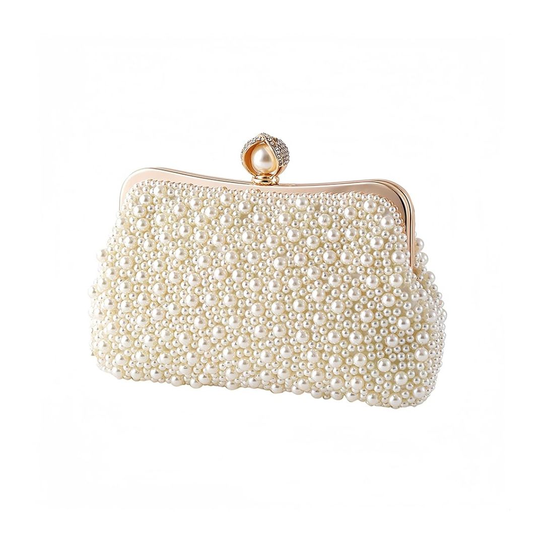 Pearl Beaded Clutch